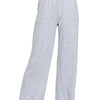 Zenana Soft Melange Hacci Elastic Waistband Lounge Pants - LT BLUE
