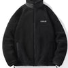 Men's Plus Size Cozy Fleece Full-Zip Jacket - Black