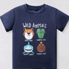 Children's Animal Crew Neck T-Shirt - Dark Navy
