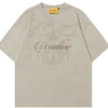Men's Graphic Short Sleeve Oversized T-Shirt - Khaki