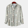 Men's Striped Polka Dot Button-Down Shirt - Sage
