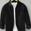 Men's Plus Size Button Up Long Sleeve Shirt - Black