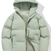 Men's Plus Size Hooded Padded Winter Coat - Sage