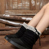 Round Toe Platform Boots - Black