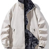 Men's Plus Size Zip Up Windbreaker Jacket - Khaki