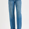 RISEN Full Size Mid Rise Baggy Jeans Plus Size - DARK