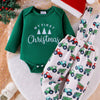 Children's My First Christmas Outfit Set - Green