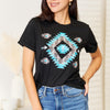 Simply Love Graphic Short Sleeve T-Shirt - Black