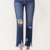Lovervet Jackie Full Size High Rise Crop Straight Leg Jeans - Medium