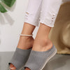 Mesh Open Toe Sandals - Gray