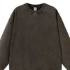 Men's Round Neck Long Sleeve Sweatshirt - Dark Gray