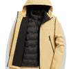 Men's Full Size Zip Up Outdoor Jacket Plus Size - Gold