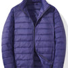 Men's Plus Size Lightweight Zip Up Puffer Jacket - Navy