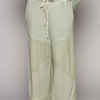 POL Elastic Waistband Wide Leg Pants with Drawstring - DESERT SAGE