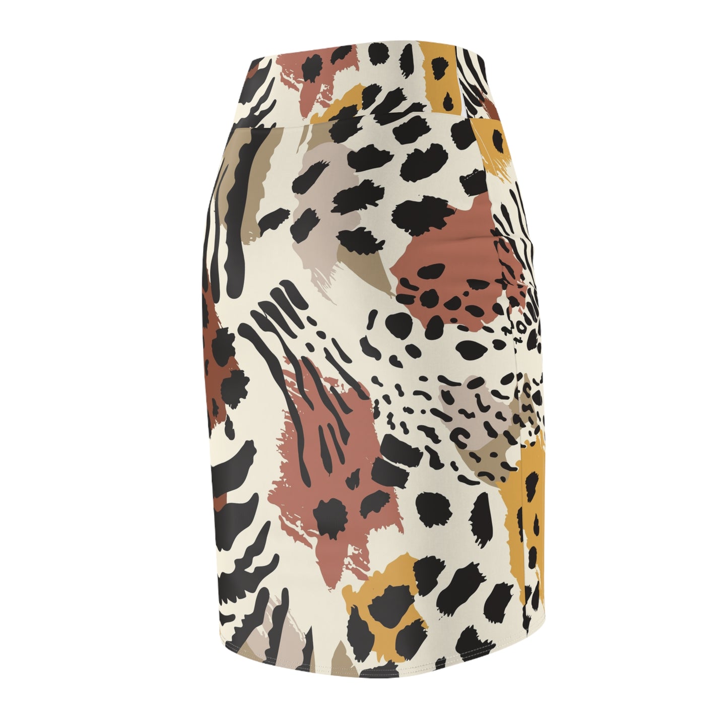 Trendy Women's Pencil Skirt, Chic Office Wear, Animal Print Skirt, Stylish Casual Outfit, Versatile Day-to-Night Apparel