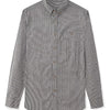 Men's Full Size Casual Striped Corduroy Shirt Plus Size - Gray