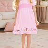 Children's Smocked Short Sleeve Dress - Dusty Pink