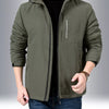 Men's Plus Size Lightweight Zip Up Jacket - Army Green