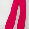 RISEN High Rise Wide Leg Jeans - Fuchsia