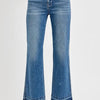 RISEN Full Size Raw Hem Ankle Bootcut Jeans Plus Size - Medium