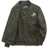 Men's Plus Size Lightweight Zip Up Jacket - Army Green