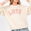 SAGE + FIG LOVE Path Applique Drop Shoulder Sweatshirt - Ivory