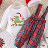 Children's First Christmas Outfit Set - Gray/white