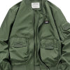 Men's Plus Size Casual Lightweight Bomber Jacket - Army Green