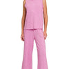 Zenana Cotton Slub Tank & Pants Set - H MAUVE