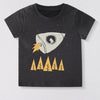 Children's Graphic Short Sleeve T-Shirt - Black
