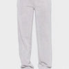 Mono B Elastic Waist Fleece Pants with Pockets - Light Gray