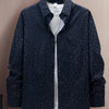 Men's Full Size Button Up Long Sleeve Shirt Plus Size - Navy