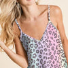 BiBi Gradation Leopard Sleeveless Top - VINTAGE MULTI