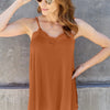 Basic Bae Full Size Lace Trim V-Neck Cami - Caramel