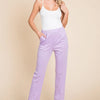 Culture Code Full Size Pin Tuck Detail Slim Pants - Lilac