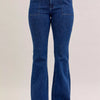 Judy Blue High Waist Flare Jeans with Front Patch Pockets - DK