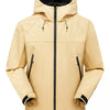 Men's Full Size Waterproof Hooded Zip Up Jacket Plus Size - Ginger