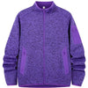 Men's Full Size Full-Zip Outdoor Jacket Plus Size - Violet