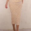 Jade By Jane Full Size Zebra Print Side Slit Midi Skirt Plus Size - MOCHA
