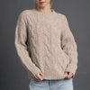 Umgee Cable Knit Cozy Sweater - STONE