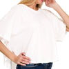 Zenana Cotton Round Neck Short Sleeve T-Shirt - WHITE