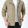 Men's Plus Size Lightweight Hooded Outdoor Jacket - Khaki