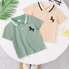 Children's Unicorn Embroidered Short Sleeve Polo - Color