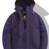 Men's Full Size Hooded Padded Winter Coat Plus Size - Violet