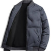 Men's Plus Size Zip Up Bomber Jacket - Dusty Blue