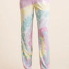 BiBi Tie Dye French Terry Casual Pants - LAVENDER MULTI