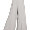 Zenana Relaxed Fit Elastic Waisted Wide Leg Pants - LT GREY