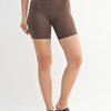 MONO B Venice Cloud Light Sculpt Biker Shorts - RICH SOIL