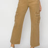 Risen Full Size High Rise Cargo Jeans - Mocha