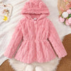 Children's Zip Up Hooded Fleece Outerwear - Pink
